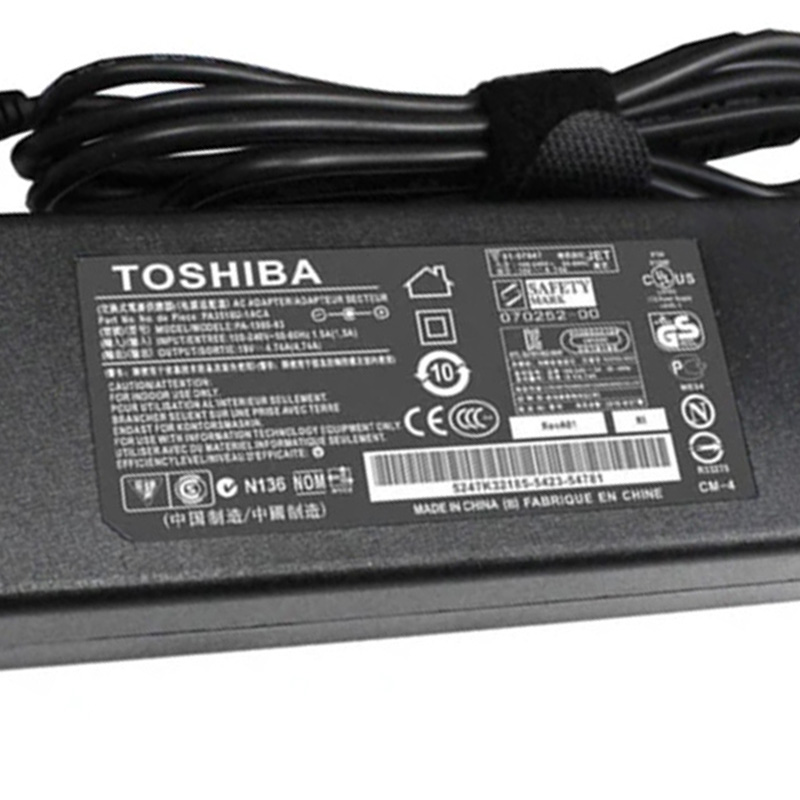 Original Toshiba 19V 4.74A 90W AC Adapter Laptop Charger PA3716E-1AC3, 5.5*2.5mm